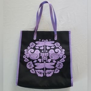 Anna Sui Purple and Black Tote Bag